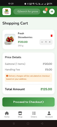 Daily Basket screen 4