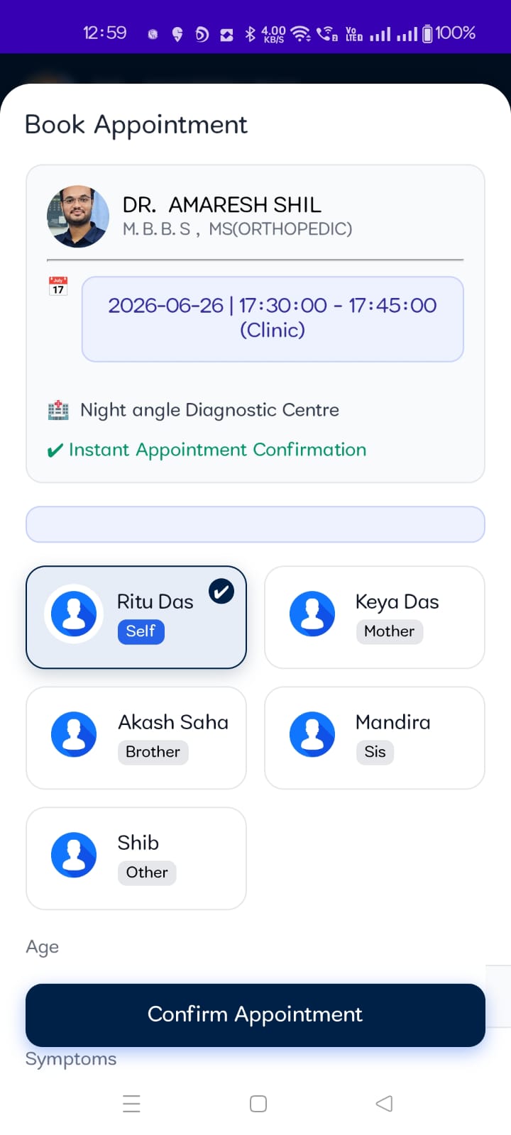 Treatozen screen 3